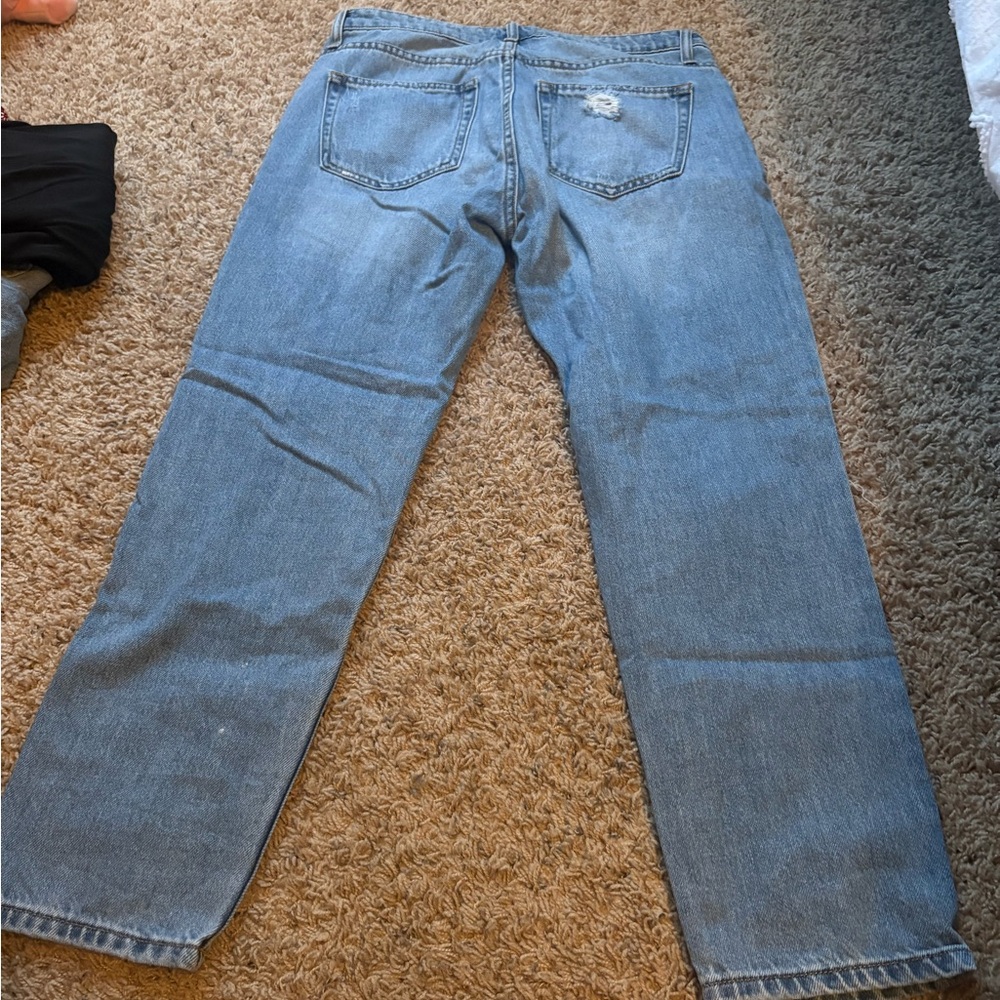 Distressed Blue Jeans - Picture 8 of 8